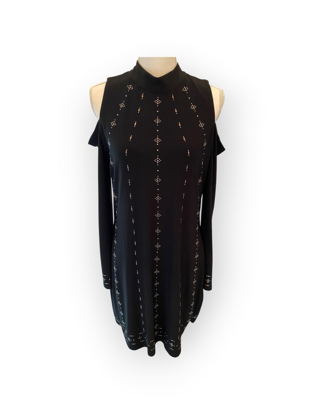 WHBM cold shoulder embellished dress NWT